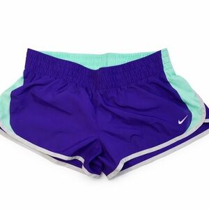Nike Women's Athletic Shorts in Purple and Mint